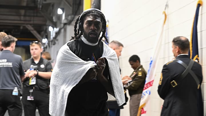 Dallas Cowboys cornerback Trevon Diggs walks out to see the field before a game against the Pittsburgh Steelers. Dallas Cowboys cornerback Trevon Diggs walks out to see the field before a game against the Pittsburgh Steelers.