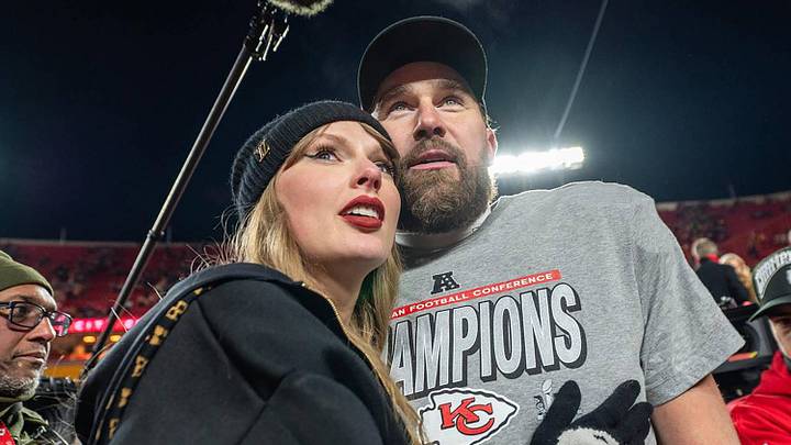 Taylor Swift and Kansas City Chiefs tight end Travis Kelce. Taylor Swift and Kansas City Chiefs tight end Travis Kelce.