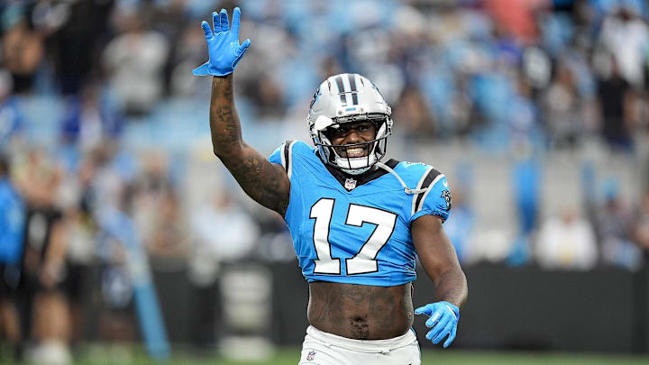 Carolina Panthers wide receiver Xavier Legette.