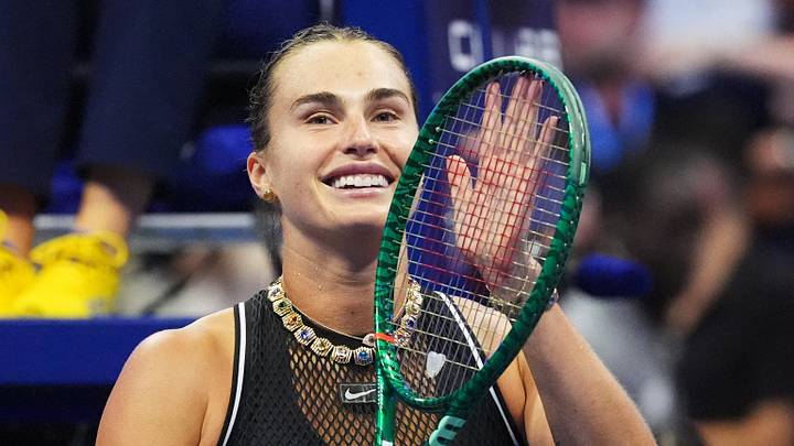 Aryna Sabalenka celebrates winning her semi final match against Jessica Pegula at the 2026 US Open IMAGN IMAGES via Reuters/Robert Deutsch Aryna Sabalenka celebrates winning her semi final match against Jessica Pegula at the 2026 US Open IMAGN IMAGES via Reuters/Robert Deutsch