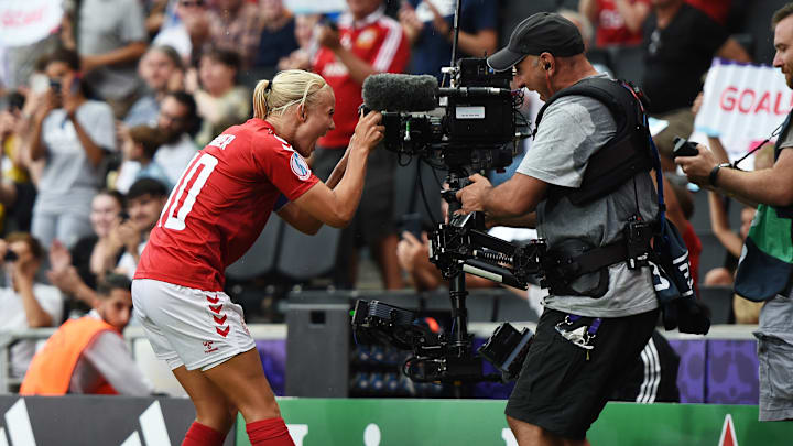 Harder netted the winner for Denmark Harder netted the winner for Denmark