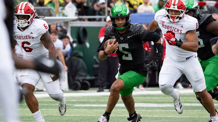 The Oregon offense lacked explosiveness, efficiency or punch in its last two starts, completely stymied today by an aggressive, disciplined Indiana defense.