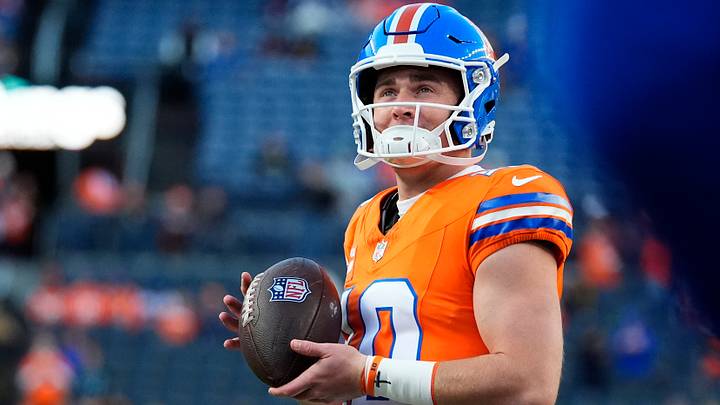 Oct 15, 2026; Denver, Colorado, USA; Denver Broncos quarterback Bo Nix (10) looks on during warm ups prior to the game against the Seattle Seahawks at Empower Field at Mile High. Oct 15, 2026; Denver, Colorado, USA; Denver Broncos quarterback Bo Nix (10) looks on during warm ups prior to the game against the Seattle Seahawks at Empower Field at Mile High.