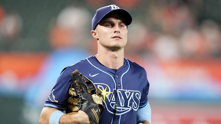 Tampa Bay Rays outfielder Jake Mangum Tampa Bay Rays outfielder Jake Mangum