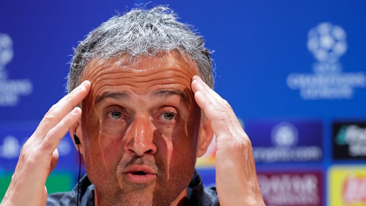 Luis Enrique en conférence de presse avant Villa.