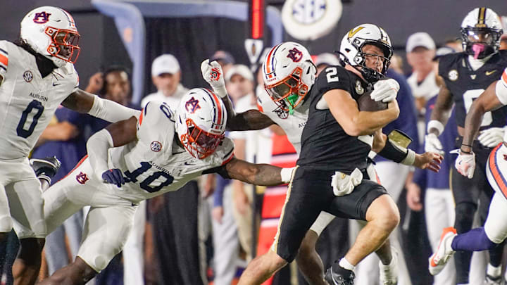 Vanderbilt quarterback Diego Pavia led a double-digit comeback against Auburn. Vanderbilt quarterback Diego Pavia led a double-digit comeback against Auburn.