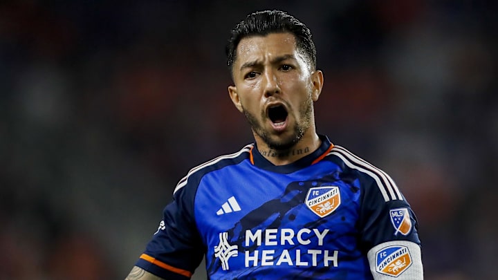 Lucho Acosta celebrates after his 83rd minute banger