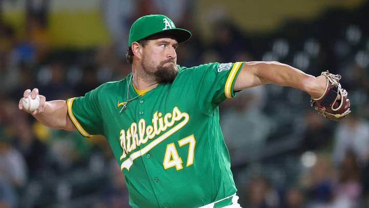 May 1, 2026; West Sacramento, California, USA; Athletics pitcher Joel Kuhnel (47) throws to a Cleveland Guardians batter during the ninth inning at Sutter Health Park. Mandatory Credit: Scott Marshall-Imagn Images May 1, 2026; West Sacramento, California, USA; Athletics pitcher Joel Kuhnel (47) throws to a Cleveland Guardians batter during the ninth inning at Sutter Health Park. Mandatory Credit: Scott Marshall-Imagn Images