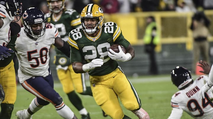Green Bay Packers running back AJ Dillon.