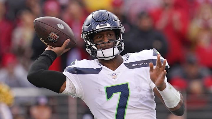 Seattle Seahawks quarterback Geno Smith.