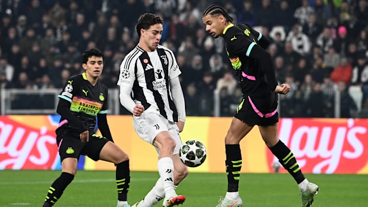 Juventus venceu o PSV em casa por 2 a 1