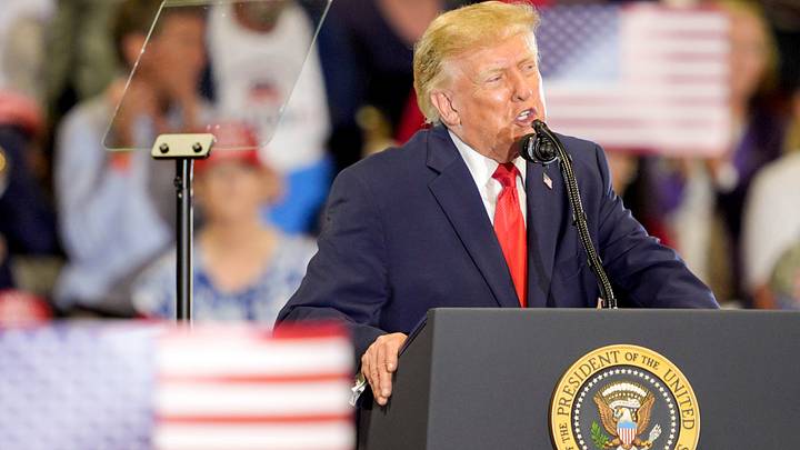 President Donald Trump speaks during a rally at the Choctaw Event Center in Durant, Okla., on Thursday, Oct. 1, 2026. President Donald Trump speaks during a rally at the Choctaw Event Center in Durant, Okla., on Thursday, Oct. 1, 2026.