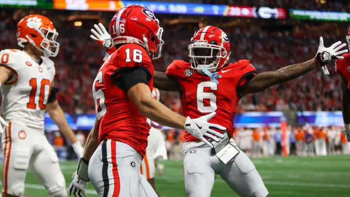 Georgia put on a show against an overmatched Clemson team in college football's Week 1 season opener on Saturday. Georgia put on a show against an overmatched Clemson team in college football's Week 1 season opener on Saturday.