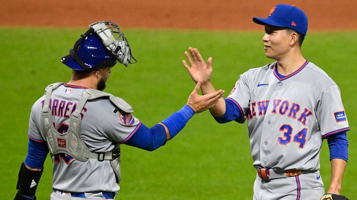 New York Mets relief pitcher Kodai Senga (right) is already showing improvement in his new role out of the bullpen. New York Mets relief pitcher Kodai Senga (right) is already showing improvement in his new role out of the bullpen.