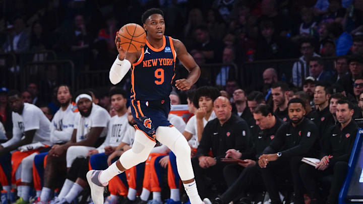 New York Knicks shooting guard RJ Barrett .