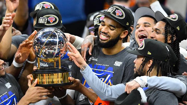 The Knicks demolished the Cavaliers in another lopsided series clincher. 