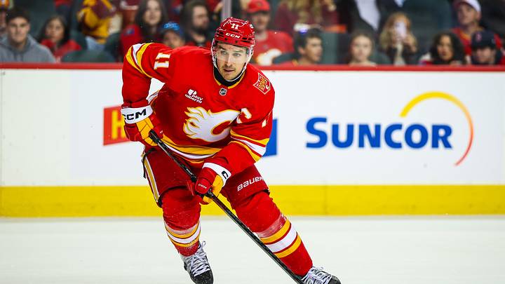 Mikael Backlund, captain of the Calgary Flames
