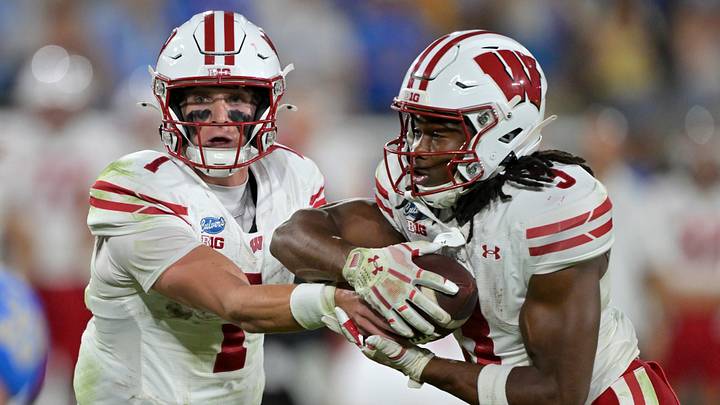Wisconsin Badgers quarterback Colton Joseph. Wisconsin Badgers quarterback Colton Joseph.