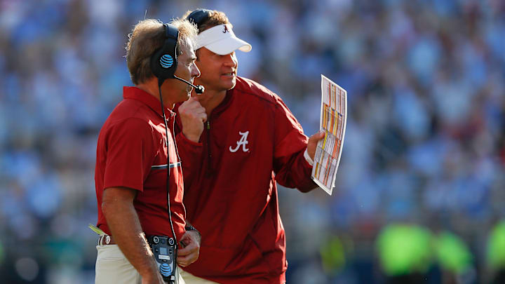 Nick Saban, Lane Kiffin, Alabama v Mississippi Nick Saban, Lane Kiffin, Alabama v Mississippi