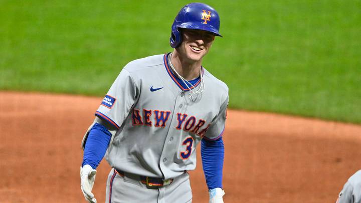 New York Mets right fielder Carson Benge. New York Mets right fielder Carson Benge.