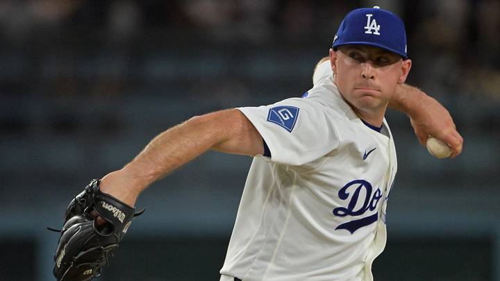 Oct 4, 2026; Los Angeles, California, USA; Los Angeles Dodgers pitcher Kris Bubic (40) throws during the fifth inning against the Atlanta Braves in game two of the NLDS for the 2026 MLB Playoffs at Uniqlo Field at Dodger Stadium. Mandatory Credit: Jayne Kamin-Oncea-Imagn Images Oct 4, 2026; Los Angeles, California, USA; Los Angeles Dodgers pitcher Kris Bubic (40) throws during the fifth inning against the Atlanta Braves in game two of the NLDS for the 2026 MLB Playoffs at Uniqlo Field at Dodger Stadium. Mandatory Credit: Jayne Kamin-Oncea-Imagn Images