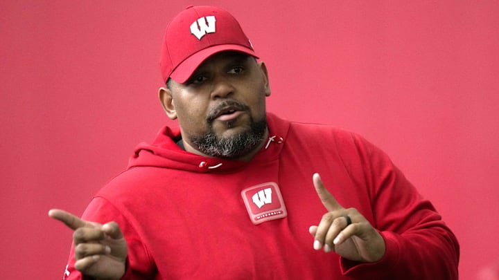 Wisconsin defensive line coach E.J. Whitlow. 