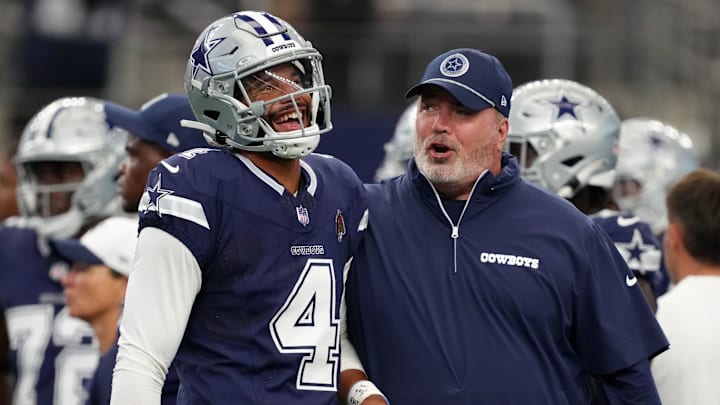 Dallas Cowboys QB Dak Prescott, head coach Mike McCarthy