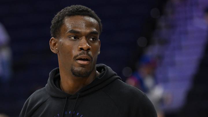 Apr 4, 2026; Philadelphia, Pennsylvania, USA; Jalen Duren #0 of the Detroit Pistons during warmups against the Philadelphia 76ers at Xfinity Mobile Arena. Apr 4, 2026; Philadelphia, Pennsylvania, USA; Jalen Duren #0 of the Detroit Pistons during warmups against the Philadelphia 76ers at Xfinity Mobile Arena.