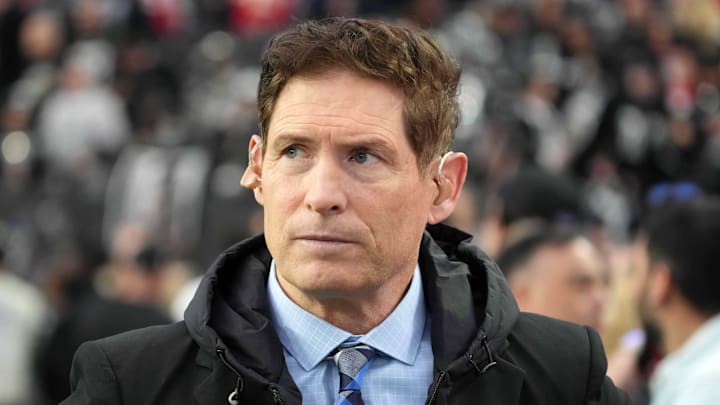 Jan 7, 2023; Paradise, Nevada, USA; Steve Young attends the game between the Las Vegas Raiders and the Kansas City Chiefs at Allegiant Stadium. Mandatory Credit: Kirby Lee-Imagn Images