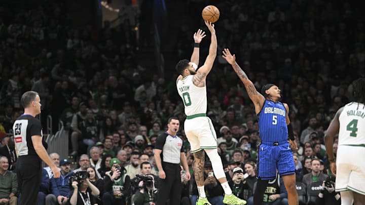 Former Duke basketball forwards Jayson Tatum and Paolo Banchero