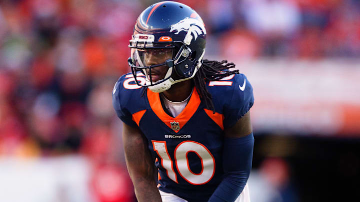Jerry Jeudy lining up vs the Chiefs