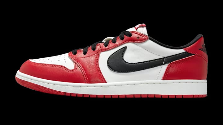 The Air Jordan 1 Low OG 'Chicago' returns in full-family sizing. The Air Jordan 1 Low OG 'Chicago' returns in full-family sizing.