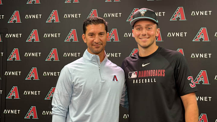 Brandon Pfaadt and Mike Hazen Brandon Pfaadt and Mike Hazen