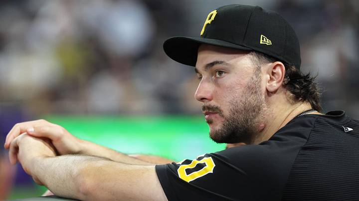 Jun 10, 2026; Pittsburgh, Pennsylvania, USA; Pittsburgh Pirates pitcher Paul Skenes (30) watches game action from the dugout against the Los Angeles Dodgers during the eighth inning at PNC Park. Mandatory Credit: Charles LeClaire-Imagn Images Jun 10, 2026; Pittsburgh, Pennsylvania, USA; Pittsburgh Pirates pitcher Paul Skenes (30) watches game action from the dugout against the Los Angeles Dodgers during the eighth inning at PNC Park. Mandatory Credit: Charles LeClaire-Imagn Images