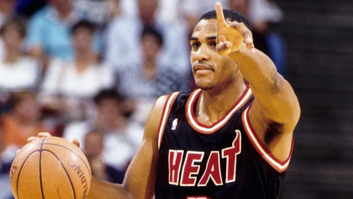 Unknown date; Orlando, FL, USA; FILE PHOTO; Miami Heat guard (3) Steve Smith in action against the Orlando Magic during the 1992 season at the Orlando Arena. Mandatory Credit: Imagn Images © Copyright Imagn Images Unknown date; Orlando, FL, USA; FILE PHOTO; Miami Heat guard (3) Steve Smith in action against the Orlando Magic during the 1992 season at the Orlando Arena. Mandatory Credit: Imagn Images © Copyright Imagn Images