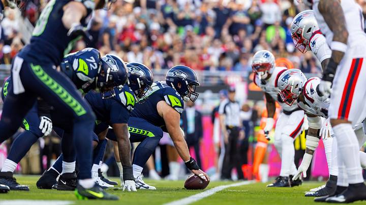 The Seahawks are favored against the Patriots in the opening game of the 2026 NFL season.