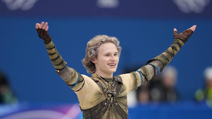 Ilia Malinin of the United States of America won the men’s free skate portion of the team figure skating competition at the 2026 Olympics.