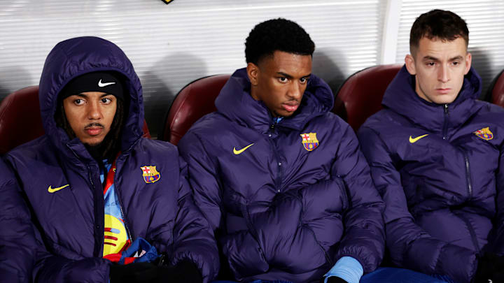 Jules Kounde (left) has been linked with a Barcelona exit.