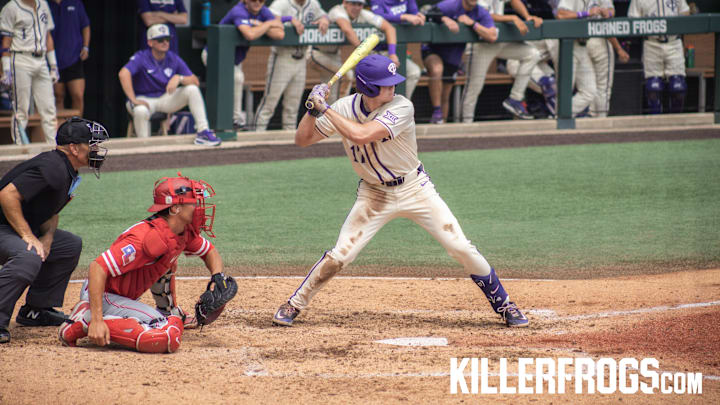 TCU vs Houston, Rob Liddington at bat