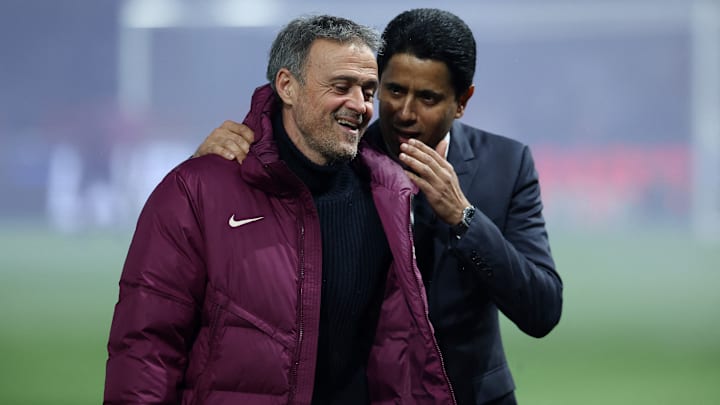 Luis Enrique et Nasser Al-Khelaïfi - PSG