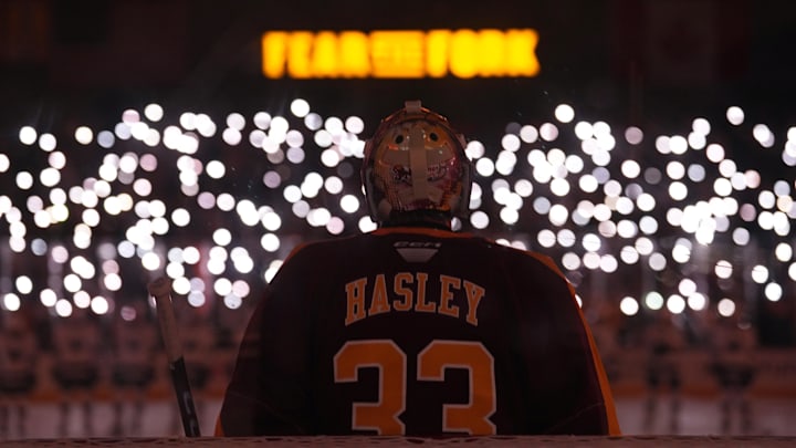 Goaltender Connor Hasley had a good game