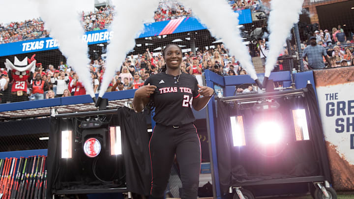 Texas Tech Red Raiders pitcher NiJaree Canady was named college softball's most intriguing person for the 2026 season by The Oklahoman.