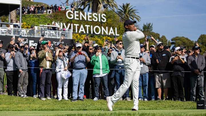 Tiger Woods played in the 2024 Genesis Invitational at Riviera Country Club.