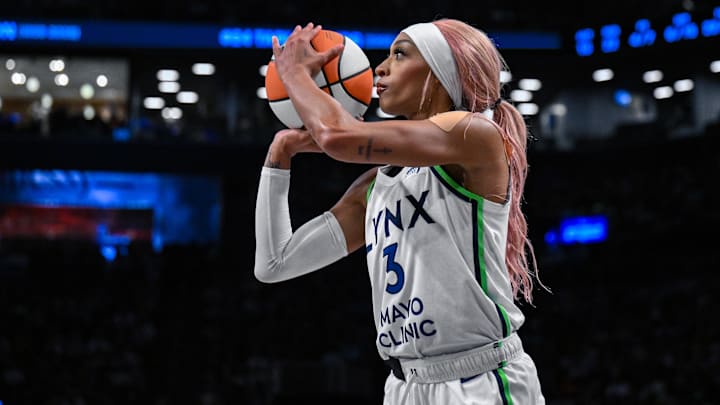 Lynx guard DiJonai Carrington will miss the remainder of the postseason. 