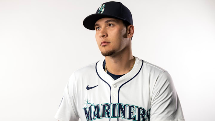 Seattle Mariners pitcher Brandyn Garcia poses for a portrait during media day Feb. 20 at Peoria Sports Complex. Seattle Mariners pitcher Brandyn Garcia poses for a portrait during media day Feb. 20 at Peoria Sports Complex.
