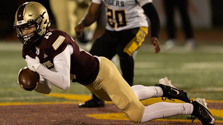 Brebeuf Jesuit’s Carter Cosgrove (shown from last year) had nine receptions for 149 yards and three touchdowns in his team's 42-37 loss to North Central.