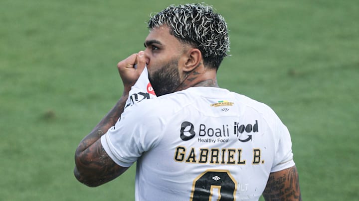 Gabriel Barbosa vem garantindo pontos para o Santos no Brasileirão