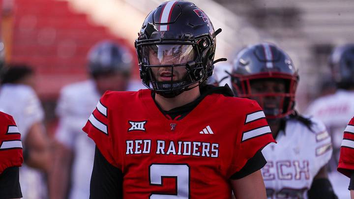 Texas Tech's Brendan Sorsby looks on during the spring football game, Friday, April 17, 2026, at Jones AT&T Stadium. Texas Tech's Brendan Sorsby looks on during the spring football game, Friday, April 17, 2026, at Jones AT&T Stadium.