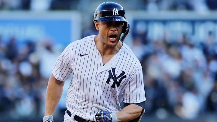 New York Yankees' Giancarlo Stanton.