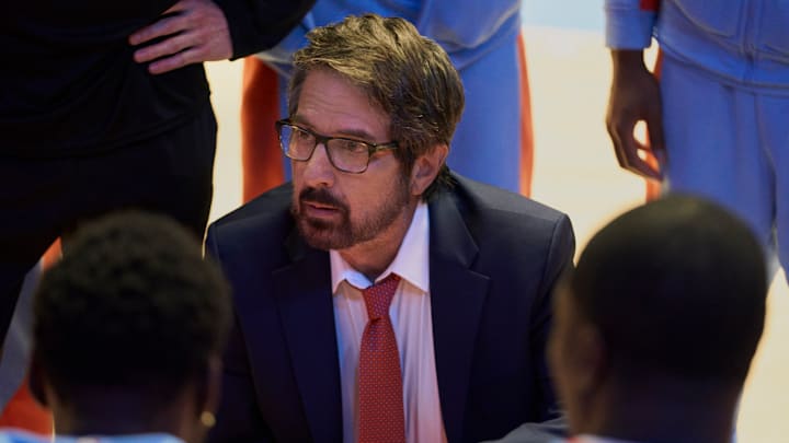 RUNNING POINT SEASON 2. Ray Romano as Coach Norm in Episode 204 of Running Point Season 2